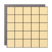 5 x 5 Beige Magnetkarte