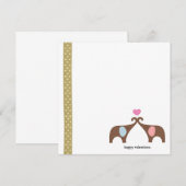 5 x 5 Elephant-Liebe Einladung (Vorne/Hinten)