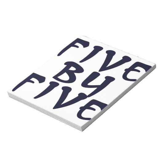 5 x 5 notizblock (Rotiert)