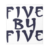 5 x 5 notizblock (Vorderseite)