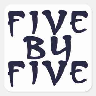 5 x 5 quadratischer aufkleber