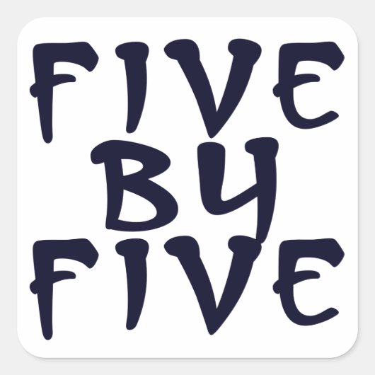 5 x 5 quadratischer aufkleber (Vorderseite)