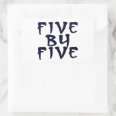 5 x 5 rechteckiger aufkleber (Tasche)