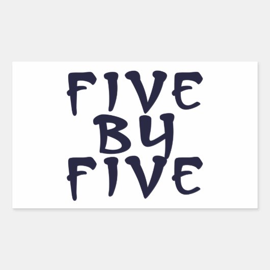 5 x 5 rechteckiger aufkleber (Vorderseite)