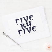 5 x 5 rechteckiger aufkleber (Umschlag)