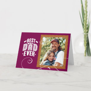 5" x 7" 'Bester Vater je' Benutzerdefinierte Vater Karte