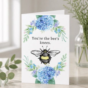 5" x 7" Bienenknochen-Grußkarte Karte
