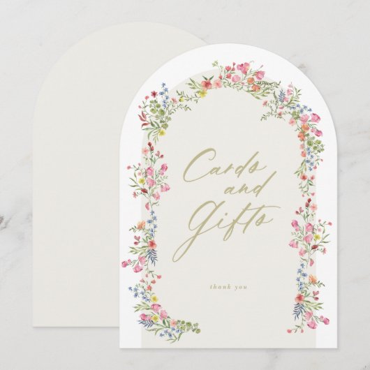 5 x 7 Bogen Karten und Geschenke Blumenzeichen Bra (Vorne/Hinten)