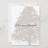 5 x 7 Braun-Eichenbaum Einladung (Rückseite)