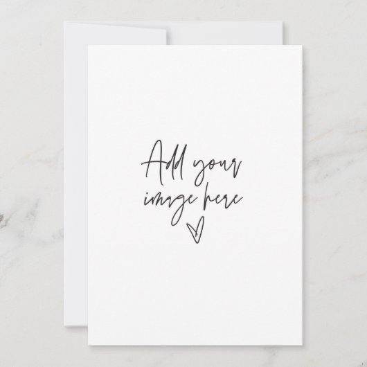 5 x 7 Custom Wedding Invitation Holiday Foto Card Einladung (Vorderseite)