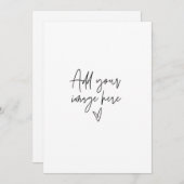 5 x 7 Custom Wedding Invitation Holiday Foto Card Einladung (Vorne/Hinten)