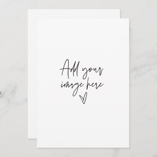 5 x 7 Custom Wedding Invitation Holiday Foto Card Einladung (Vorne/Hinten)