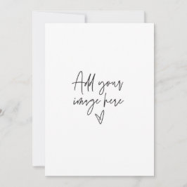 5 x 7 Custom Wedding Invitation Holiday Foto Card Einladung