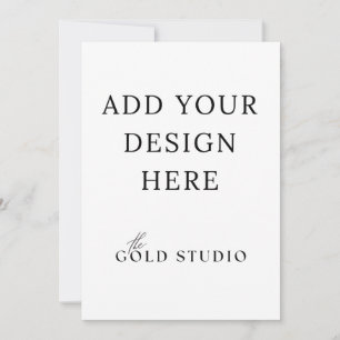 5 x 7 doppelseitige Einladungsvorlage Hochformat Einladung