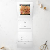 5" x 7" dreifaches Lesefeld-Programm Dreifach-gefaltete Programmkarte (Innenseite)