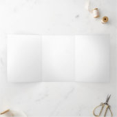 5" x 7" dreifaches Lesefeld-Programm Dreifach-gefaltete Programmkarte (Innenseite)