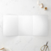 5" x 7" dreifaches Lesefeld-Programm Dreifach-gefaltete Programmkarte (Innenseite)