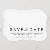 5" x 7" Einfache Klammer Save the Date Vorlage (Vorne/Hinten)