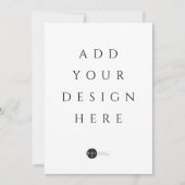 5" x 7" Einladung / Menü / Flachkarte (Vorderseite)