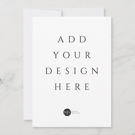 5" x 7" Einladung / Menü / Flachkarte (Vorderseite)