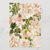 5 x 7 Elegante Rose Hochzeiten Tischnummern (Rückseite)