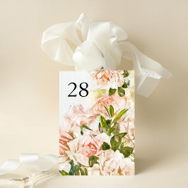 5 x 7 Elegante Rose Hochzeiten Tischnummern