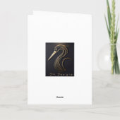 5" x 7" Falsches Neufundland Hunde Weihnachtskarte Karte (Rückseite)