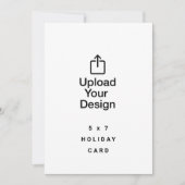 5 x 7 Family Holiday Card, Upload Your Image Einladung (Vorderseite)