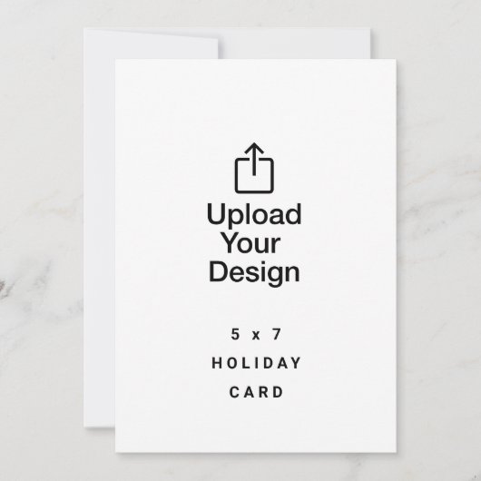 5 x 7 Family Holiday Card, Upload Your Image Einladung (Vorderseite)