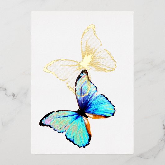 5" x 7" Foil-Einladung Folieneinladung (Vorderseite)