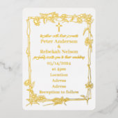5" x 7" Foil Wedding Einladung (Vorderseite)