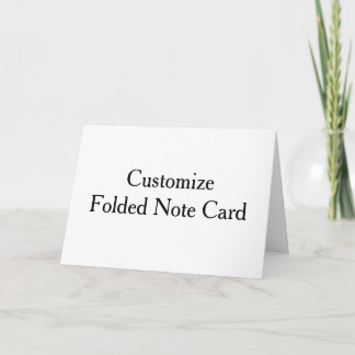 5" x 7" gefaltete Notizkarte