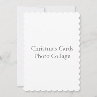 5" x 7" gewellte Weihnachtskarten-Fotocollage Einladung