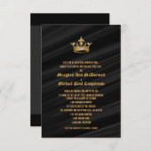 5" x 7" Golden Royal Queen Crown Einladung (Vorne/Hinten)