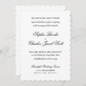 5" x 7" Klassische Skriptverkleidung Einladung Hoc (Vorne/Hinten)