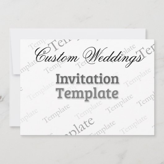 5" x 7" Matte White Einladung (Vorderseite)