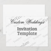 5" x 7" Matte White Einladung (Vorne/Hinten)