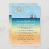 5" x 7" Ocean Sand Beach Thema Hochzeit Einladung (Vorne/Hinten)