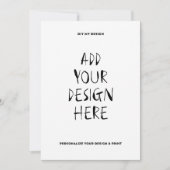 5" x 7" Portrait Card Einladung (Vorderseite)