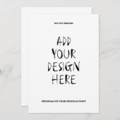 5" x 7" Portrait Card Einladung (Vorne/Hinten)