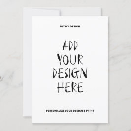 5" x 7" Portrait Card Einladung