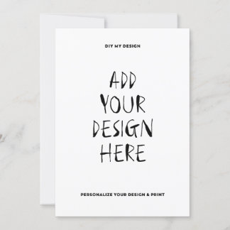 5" x 7" Portrait Card Einladung