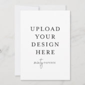 5" x 7" Portrait Card Einladung (Vorderseite)