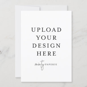 5" x 7" Portrait Card Einladung