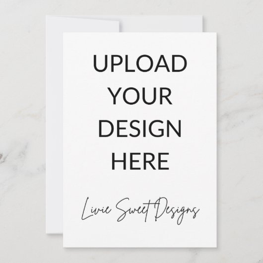 5" x 7" Portrait Card Einladung (Vorderseite)