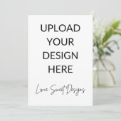 5" x 7" Portrait Card Einladung (Stehend Vorderseite)