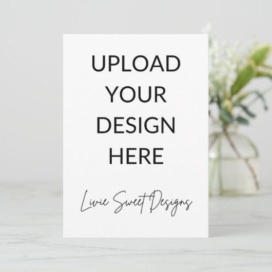 5" x 7" Portrait Card Einladung (Stehend Vorderseite)