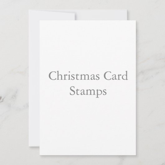 5" x 7" quadratische Weihnachtskarten Stempel Dankeskarte (Vorderseite)