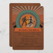 5" x 7" Retro Style Vintage Hochzeit Einladung (Vorne/Hinten)