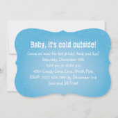 5" x 7" Spaß Snowman Weihnachten Party Einladung (Rückseite)